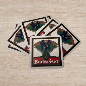 VTG 90s New York Yankees x Anheuser Busch Budweiser Beer Bar Coasters Baseball